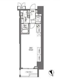 浜町アパートメンツ 401 間取り図