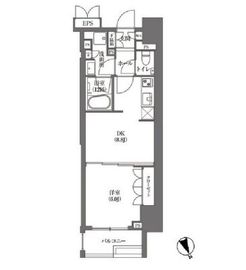 浜町アパートメンツ 601 間取り図