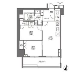 浜町アパートメンツ 408 間取り図