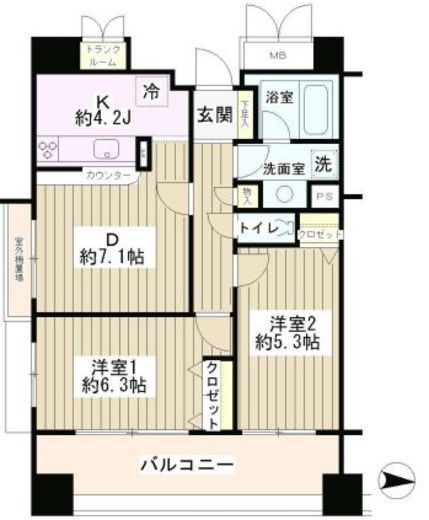 DOMカメイド 1401 間取り図