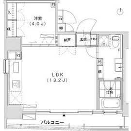 グランディオール広尾テラス 1002 間取り図