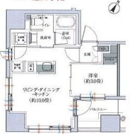 パークリュクス銀座8丁目mono 2階 間取り図