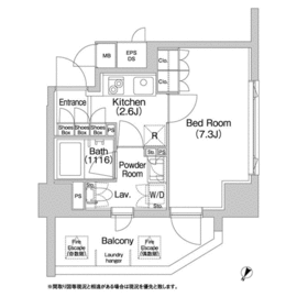 コンフォリア神楽坂DEUX 501 間取り図