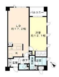 ヒューリック目黒三田 416 間取り図