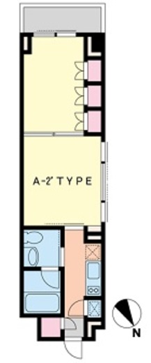 プラティーク清澄白河 206 間取り図