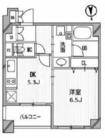 クリオ三田ラ・モード 807 間取り図