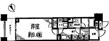 レジディア日本橋馬喰町 404 間取り図