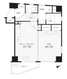 麻布イーストコア 201 間取り図