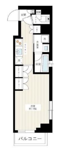 アクサス武蔵小山アジールコート 3階 間取り図