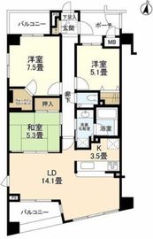 パークハウス学芸大学 4階 間取り図