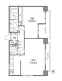 白金台アパートメント 702 間取り図