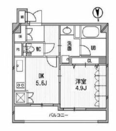 クリオ三田ラ・モード 907 間取り図