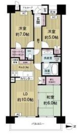 東京ベイ・リベロシティ 3階 間取り図