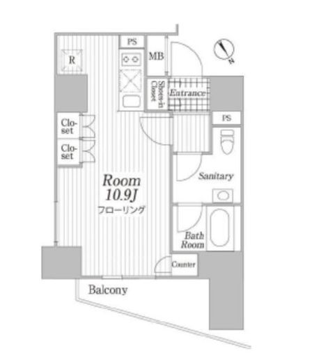 コートヒルズ広尾南 12階 間取り図