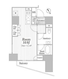 コートヒルズ広尾南 12階 間取り図