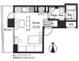 KDXレジデンス南麻布 507 間取り図
