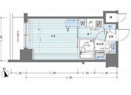 レジディア銀座東 1402 間取り図