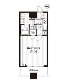 コンシェリア西新宿タワーズウエスト 5階 間取り図