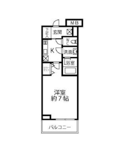 ピアース南麻布 6階 間取り図