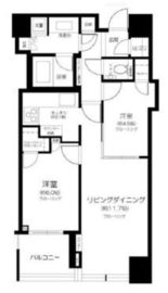 大崎ウエストシティタワーズ ウエスト 8階 間取り図