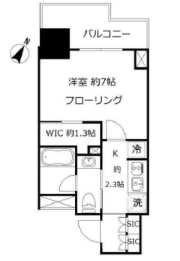 パークリュクス本駒込ステーションプレミア 5階 間取り図