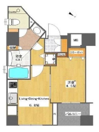 レックス赤坂レジデンス 8階 間取り図