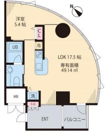 マノワール駒沢 401 間取り図