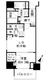 パークリュクス本駒込ステーションプレミア 5階 間取り図