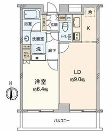 マートルコート白金三光坂 6階 間取り図