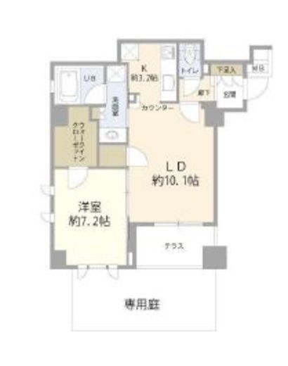 プレミスト不動前 1階 間取り図