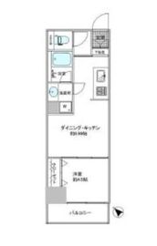 ライトコート四谷 6階 間取り図