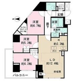 ザ・パークハウス小石川後楽園 11階 間取り図