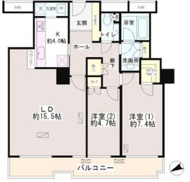 西早稲田パークタワー 10階 間取り図