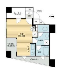 クオリア御茶ノ水パークフロント 11階 間取り図