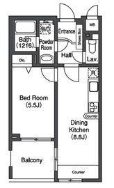 プライムアーバン中目黒2 603 間取り図