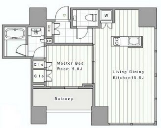 THE ROPPONGI TOKYO CLUB RESIDENCE 11階 間取り図