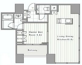 THE ROPPONGI TOKYO CLUB RESIDENCE 11階 間取り図