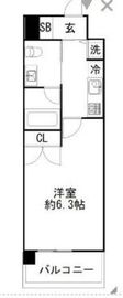 カルディア西馬込 409 間取り図