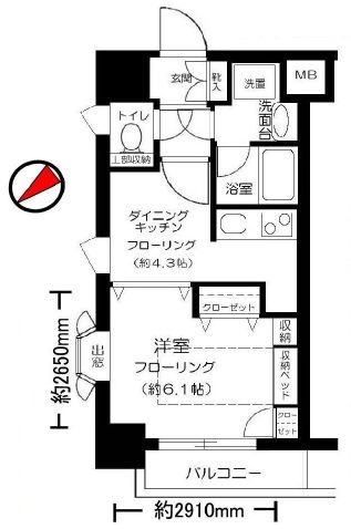 インフィニティ南青山 5階 間取り図