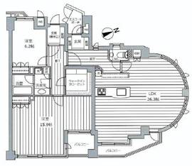 グランシティ三田三ノ橋 4階 間取り図