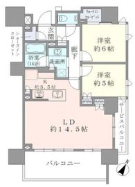 ブリリア品川キャナルサイド 14階 間取り図