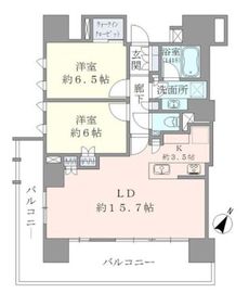 ブリリア品川キャナルサイド 13階 間取り図