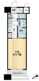 アヴァンティーク銀座2丁目 8階 間取り図