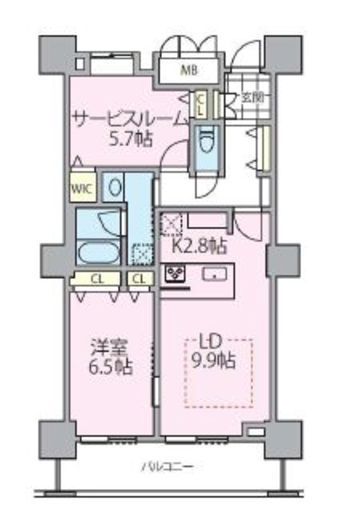 ロイヤルパークスタワー南千住 2504 間取り図