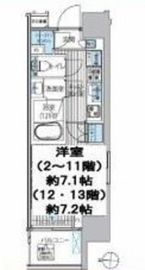 ヒューリックレジデンス新御茶ノ水 207 間取り図