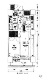 勝どきビュータワー 32階 間取り図