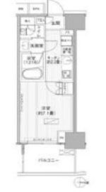 ヒューリックレジデンス新御茶ノ水 802 間取り図