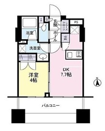 クオリア神南フラッツ 2階 間取り図