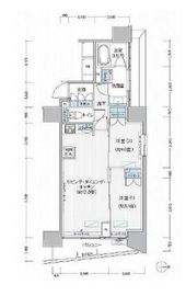 ヒューリックレジデンス新御茶ノ水 1205 間取り図