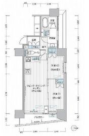 ヒューリックレジデンス新御茶ノ水 1305 間取り図